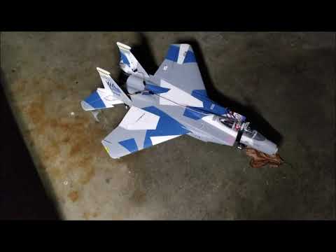 Eflite F-15 with Flaps and Rudder in FPV
