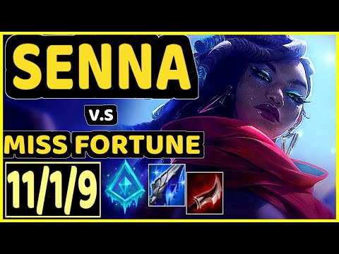 NEON (SENNA) vs MISS FORTUNE - 11/1/9 KDA BOTTOM ADC CHALLENGER GAMEPLAY - EUW