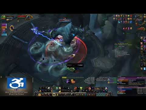 22 Shrine of the Storm -- WoW BFA Season 4 Ret Paladin 125k Overall DPS?!