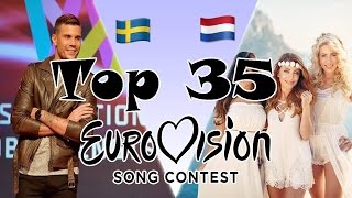 Our top 35 of Our Countries in Eurovision 2000-2017 (Sweden and Netherlands)