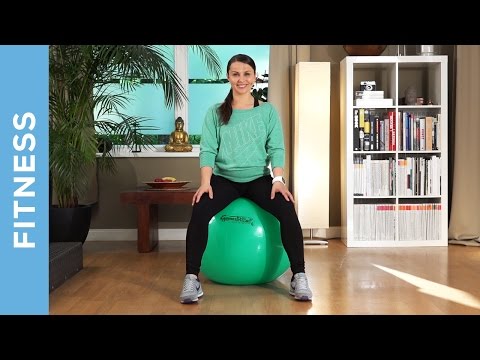 Pezzi Ball Workout for Beginners - Back Exercises - Fit with Anna - HD