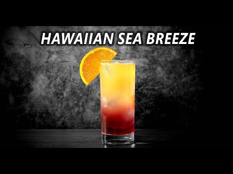 How to Make a Stunning Layered Hawaiian Sea Breeze Cocktail 🍍🍒