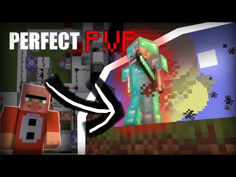 I coded the PERFECT PVP BOT in Vanilla Minecraft and BATTLED IT! #shorts