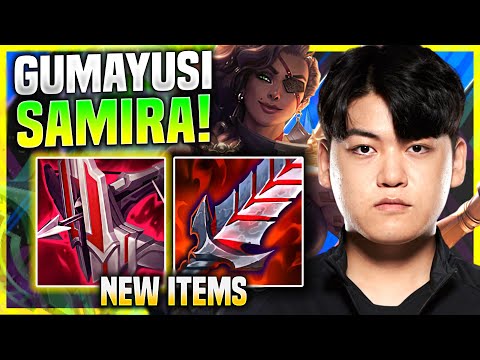 GUMAYUSI PICKS SAMIRA WITH NEW ITEM IMMORTAL SHIELDBOW! - T1 Gumayusi Plays Samira ADC vs Yasuo!