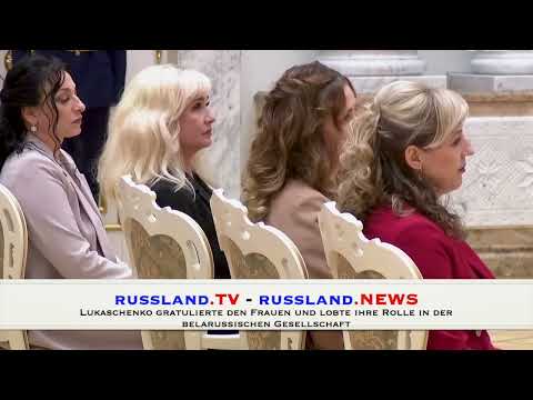 Lukaschenko gratulierte den Frauen und lobte ihre Rolle in der belarussischen Gesellschaft