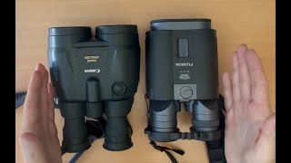 Image stabilised binoculars comparison - Fujinon Techno-stabi TS-L 2040 - Canon 15x50 IS and others