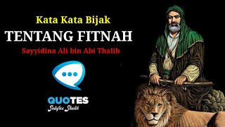 Download lagu Kata Bijak Ali bin Abi Thalib Tentang Fitnah | Motivasi dan Inspirasi mp3