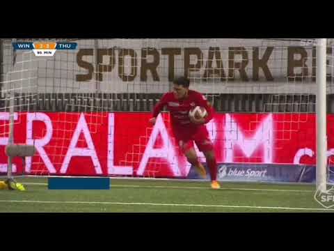 Tor von Sayfallah Ltaief vom FC Winterthur gegen FC Thun (Challenge League)