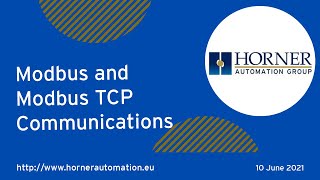 Modbus and Modbus TCP Communications