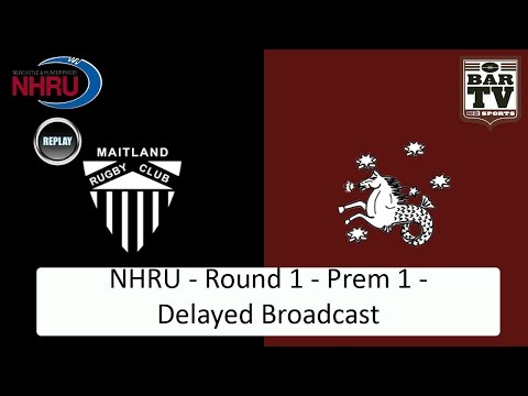 2015 NHRU Round 1 Premier 1 - Delayed Broadcast - Maitland v University