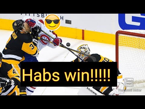 Montreal Canadiens defeat the Penguins in game 1! (Fan reaction and review)