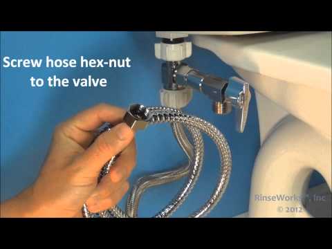 Aquaus for Toilet Installation by Rinseworks Handheld Bidet Diaper Sprayer New MiniShower