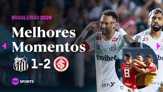 NEYMAR MARCA, MAS SANTOS PERDE NO ÚLTIMO MINUTO | SANTOS 1 X 2 INTERNACIONAL