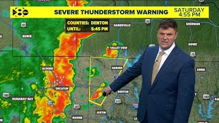 Live weather | Severe thunderstorm warning issued for part of Denton County