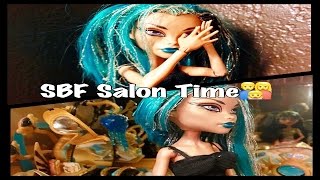 RESTYLE NEFERA Clean Greasy Head & Bob Cut Episode #3 / SBF SALON TIME / Monster High Doll Hair Redo