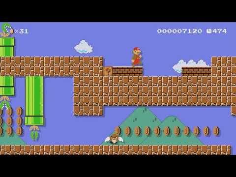 2-1 Up and Under by Gen. Koopa - Super Mario Maker - No Commentary 1br