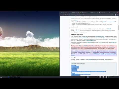 ArcoLinux : 1648 Installing nvidia 340 package - NVIDIA G94 - GeForce 9600 GT on ArcoLinux 2/2