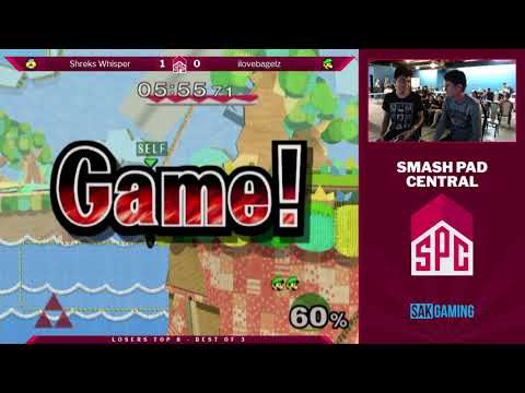 SPC 74 Losers Top 8 - ShreksWhisper (Sheik) vs ilovebagelz (Luigi)
