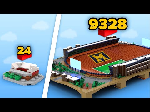 LEGO Stadiums in Different Scales | Comparison
