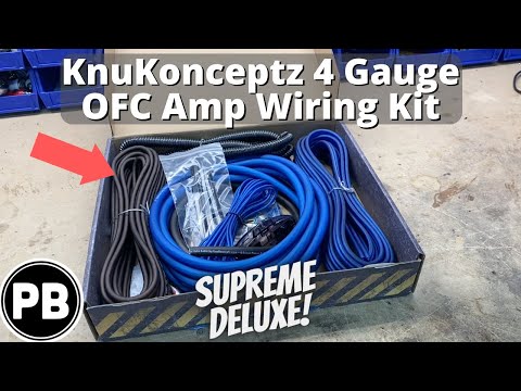 KnuKonceptz OFC 4 Gauge Amp Wiring Kit Unboxing | KOL-AK4