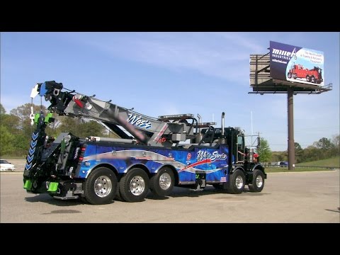 Large tow trucks is made