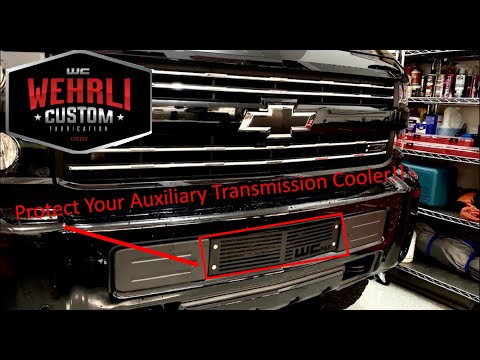 Wehrli Fab Trans Cooler Cover Duramax L5P Full Install!!