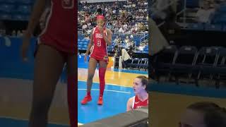 Angel Reese Helps Caitlin Clark