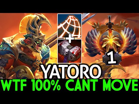 YATORO [Troll Warlord] WTF 100% Can't Move Imba Basher Build Dota 2