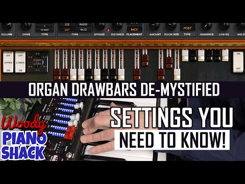 HAMMOND ORGAN DRAWBAR Tutorial and Must-Know Settings