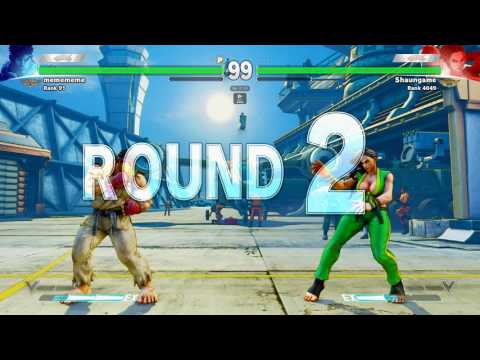 SFV~ Ryu (MCZ Daigo Umehara) vs. Laura (Shaungame) HD
