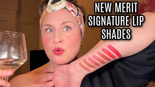 I HATED THE MILK JELLY BLUSH | NEW MERIT SIGNATURE LIPSTICK SHADES!