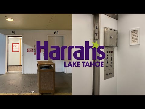 AWESOME Original OTIS Lexan Traction Elevators - Harrah's Lake Tahoe Garage - Stateline, NV