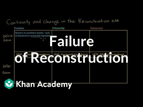 Failure of Reconstruction | AP US History | Khan Academy