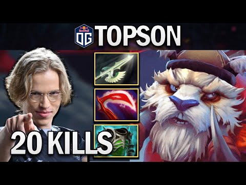OG.TOPSON TUSKAR WITH 20 KILLS - DOTA 2 PRO GAMEPLAY