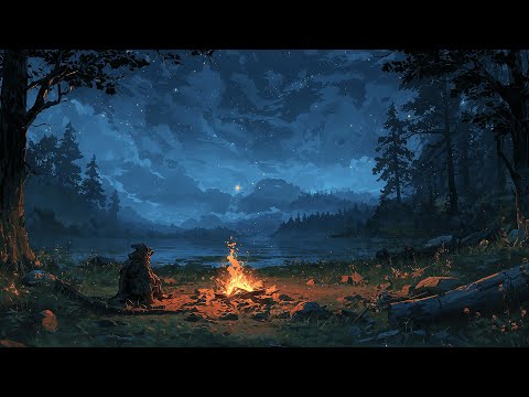 Ancient Bonfire by the Lake – Medieval Fantasy Music for Reading & Writing