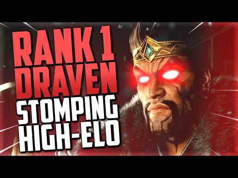 #1 DRAVEN WORLD MAKES HIGH-ELO LOOK EASY!!! 1 KILL PER MINUTE!!! - League of Legends