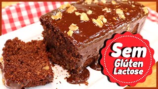 BOLO FIT DE CHOCOLATE I SEM GLÚTEN I SEM LACTOSE I Receitas de Pai