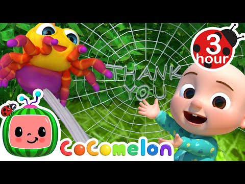 The Return of The Itsy Bitsy Spider + More | JJ's Animal Time | Cocomelon – Nursery Rhymes | 3 Hours