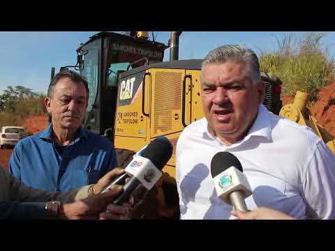 Dr. Adilson visita obras de drenagem e anel viário em Barra do Garças