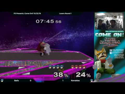 FD Presents: Come On!! 10/22/16 Singles - Losers Round 1: Balls (Marth) vs. Kenskies (Marth)