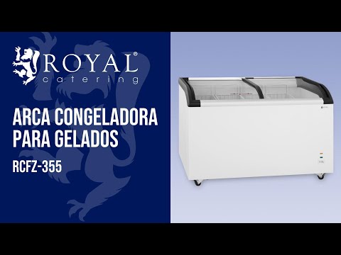vídeo - Arca congeladora para gelados - 355 l