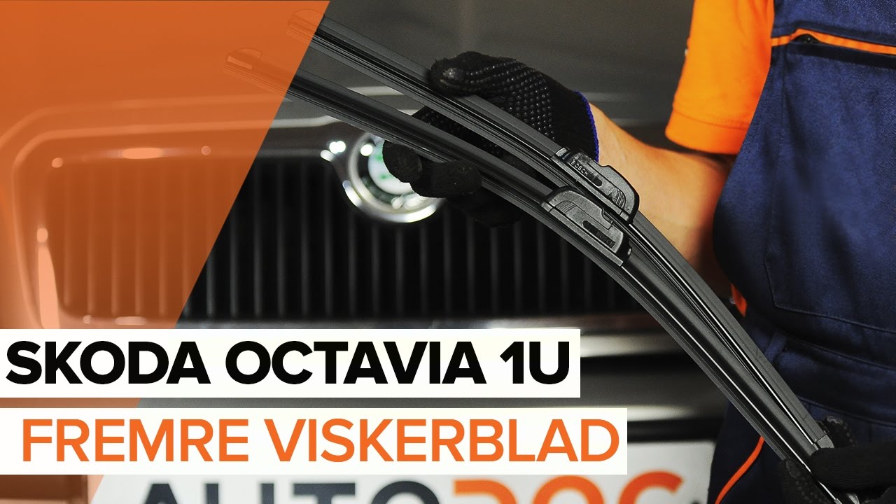Slik bytter du vindusviskere fremme på en Skoda Octavia 1U – veiledning