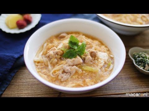 とろ〜りかきたま親子うどん のレシピ 作り方