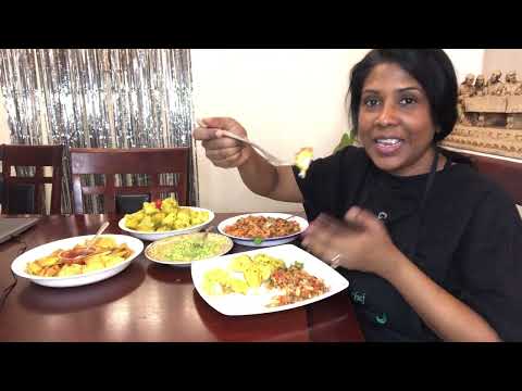 HAVING A FEAST BOIL & FRY PROVISIONS-SALTED FISH STEW-FRIED BREADFRUIT