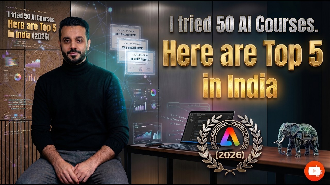 I Tried 50+ AI Courses in India. These 5 Are Best in 2026 — video thumbnail