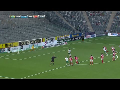 Hammarby tar ledningen mot Kalmar efter straff - Bakircioglü straffskytt - TV4 Sport