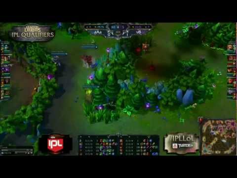 v8esports vs aAa Final Game 2 - IGN IPL 4 LoL Online Qualifier