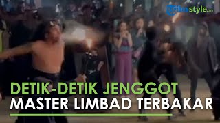 Detik-detik Api Melahap Jenggot Master Limbad saat Beraksi di Madiun, sang Pesulap Dilarikan ke RS