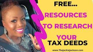 FREE Websites To Do Your Tax Deed Research || Jackie Jackson