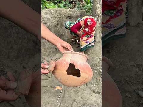 Simple Clay into a Wonderful Eco-Friendly Water Container full process #clay #craft #shortsfeed ￼